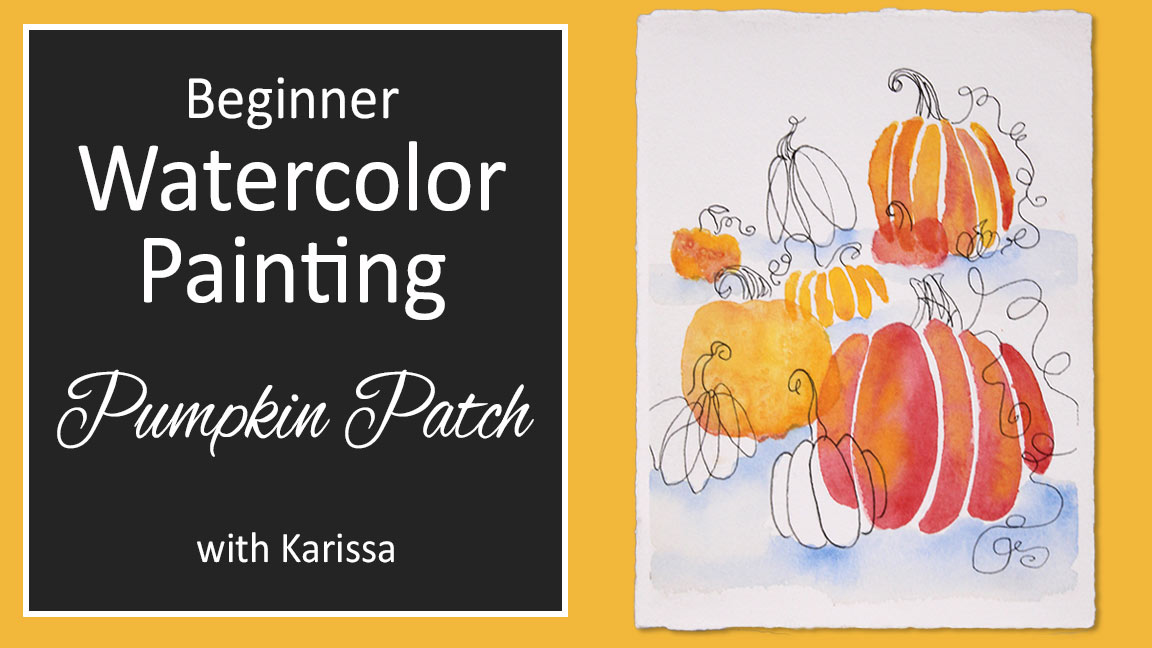Watercolor Painting Class: Pumpkins