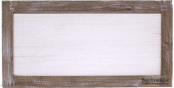 Wood Frame with White Surface