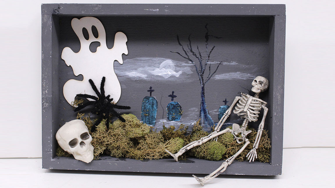 Halloween Graveyard box