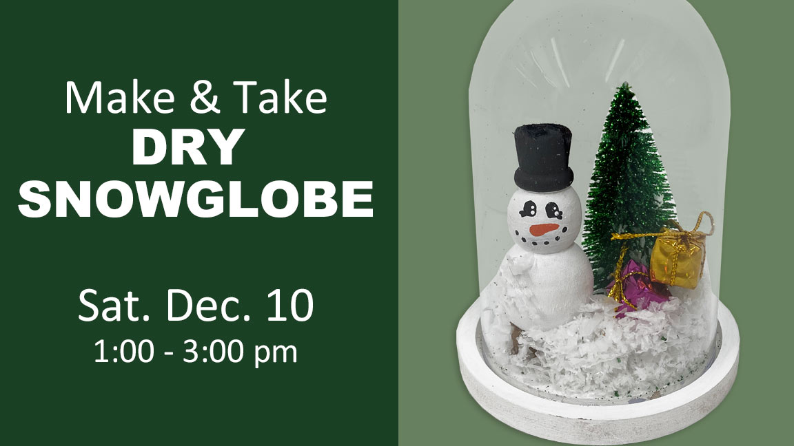 DIY dry snowglobe