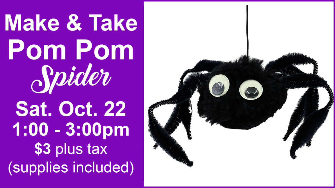 Make and Take Pom Pom Spider