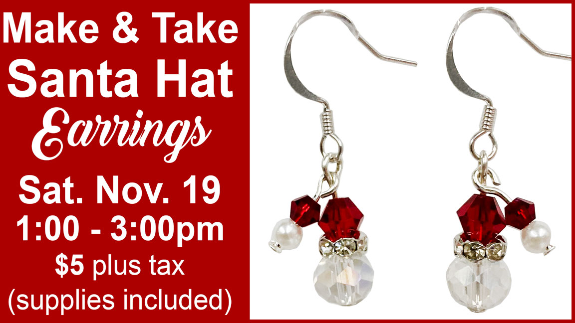 Santa Hat Earrings Make & Take