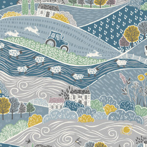 Heather and Sage fabric collection by Makower UK Fabrics