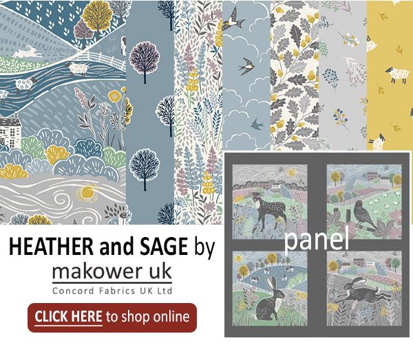 Heather and Sage fabric collection by Makower