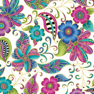 Alluring Butterflies fabric by Ann Lauer for Benartex