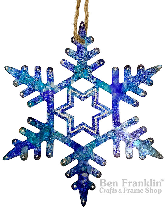Alcohol Ink Snowflake