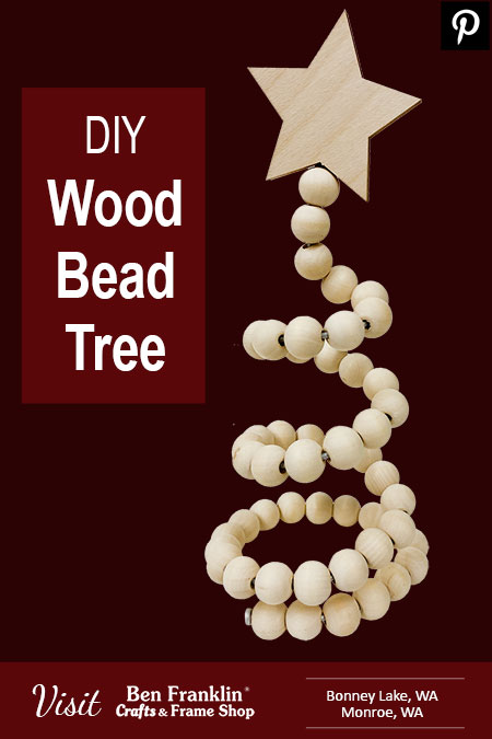 DIY Wood Bead Tree