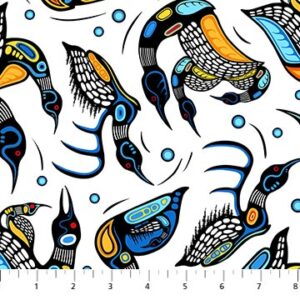 Healing Waters fabric by Mark Anthony Jacobson for Northcott Fabrics