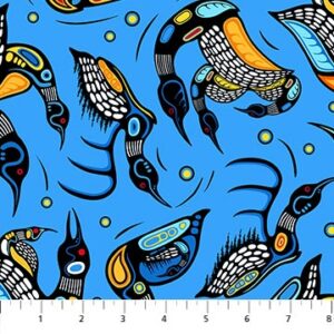Healing Waters fabric by Mark Anthony Jacobson for Northcott Fabrics