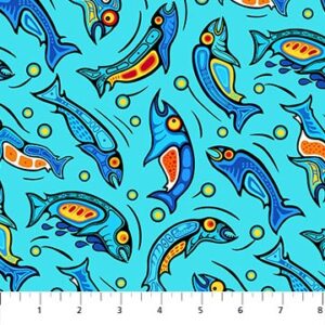 Healing Waters fabric by Mark Anthony Jacobson for Northcott Fabrics