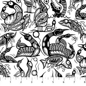 Healing Waters fabric by Mark Anthony Jacobson for Northcott Fabrics
