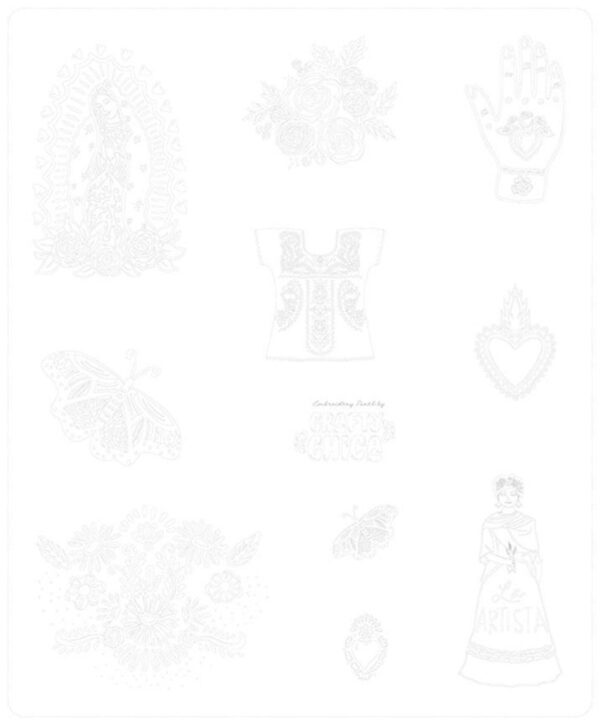 Eleanor embroidery panel by Crafty Chica for Riley Blake Designs