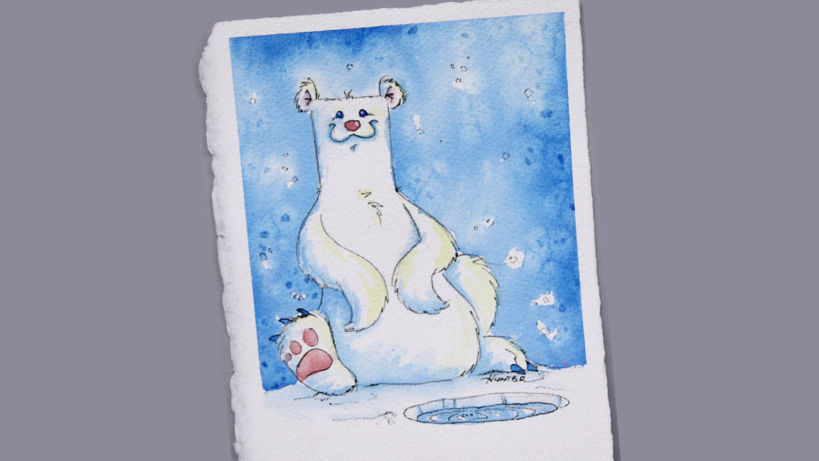 Watercolor Painting Class: Polar Bear