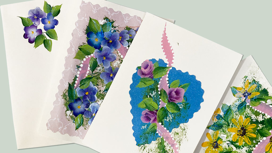 One-Stroke Painting Cards