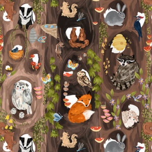 FOREST CRITTERS fabric collection by Laura Konyndyk for Blank Quilting