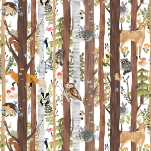 FOREST CRITTERS fabric collection by Laura Konyndyk for Blank Quilting