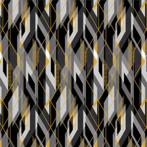 Black, White & 24 Karat fabric by Color Principle for Henry Glass