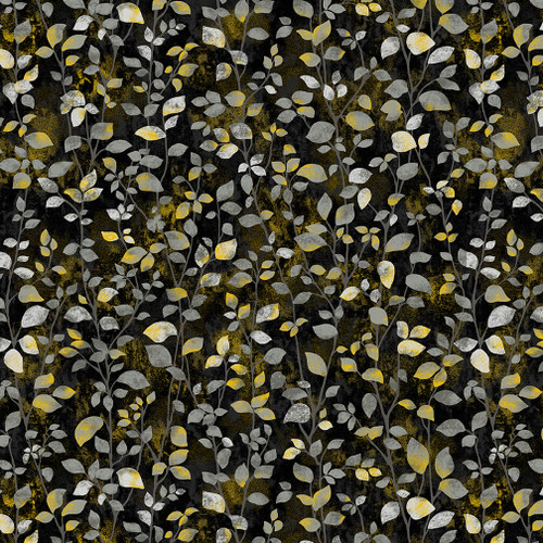 Black, White & 24 Karat fabric by Color Principle for Henry Glass