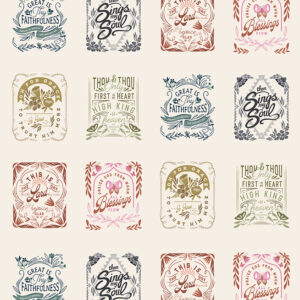 SONGBOOK A NEW PAGE fabric panel by Fancy That Design House for Moda