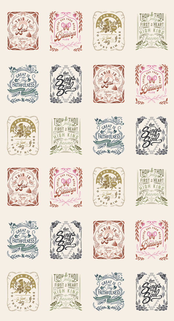 SONGBOOK A NEW PAGE fabric panel by Fancy That Design House for Moda