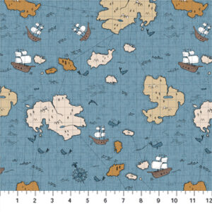 Calm Waters Fabric by Bernadett Urbanovics for Figo Fabrics