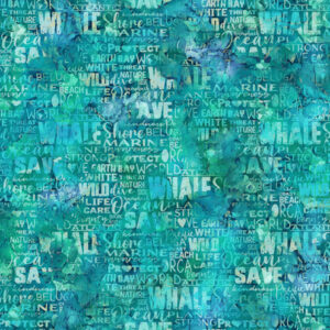 WHALE SONG fabric collection by Deborah Edwards and Melanie Samra with whale prints from Jody Bergsma for Northcott Fabrics