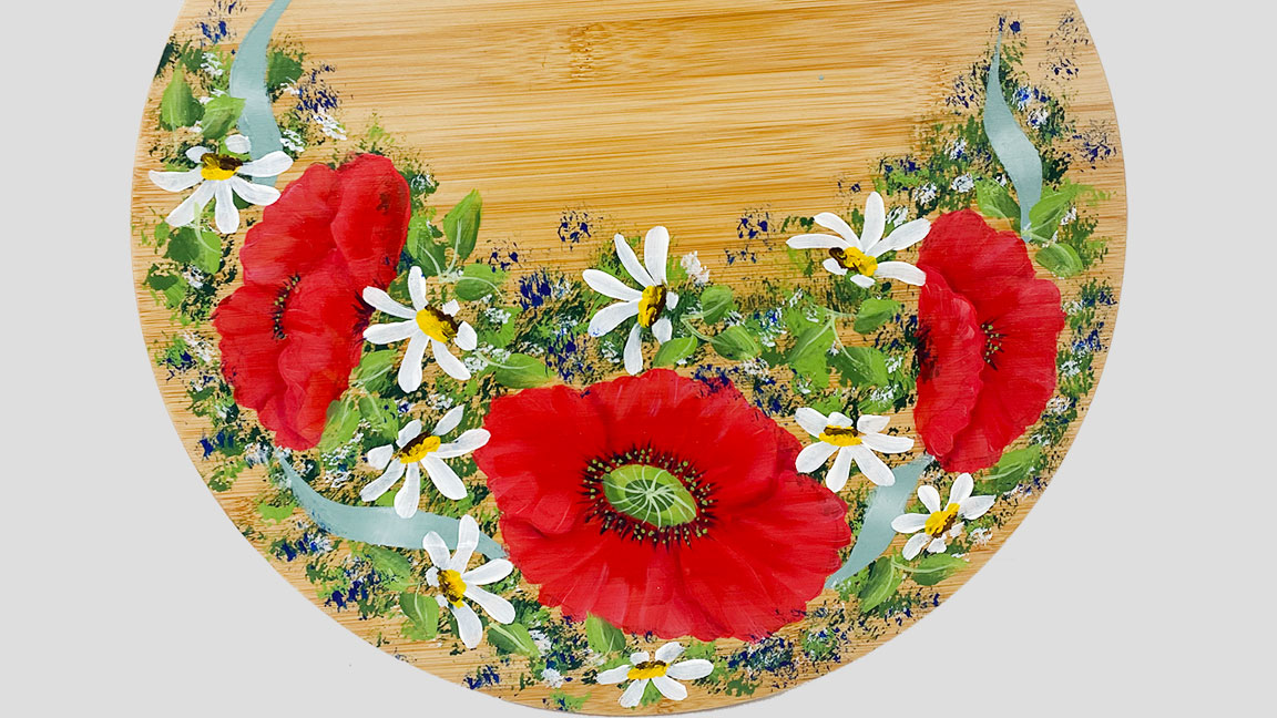 One-Stroke Painting - Poppies