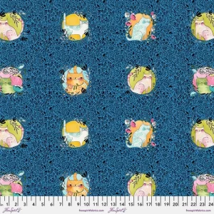 HERE KITTY KITTY fabric by Cori Dantini for Free Spirit Fabrics