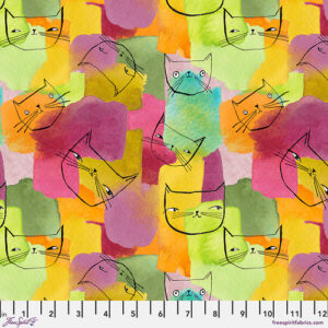 HERE KITTY KITTY fabric by Cori Dantini for Free Spirit Fabrics