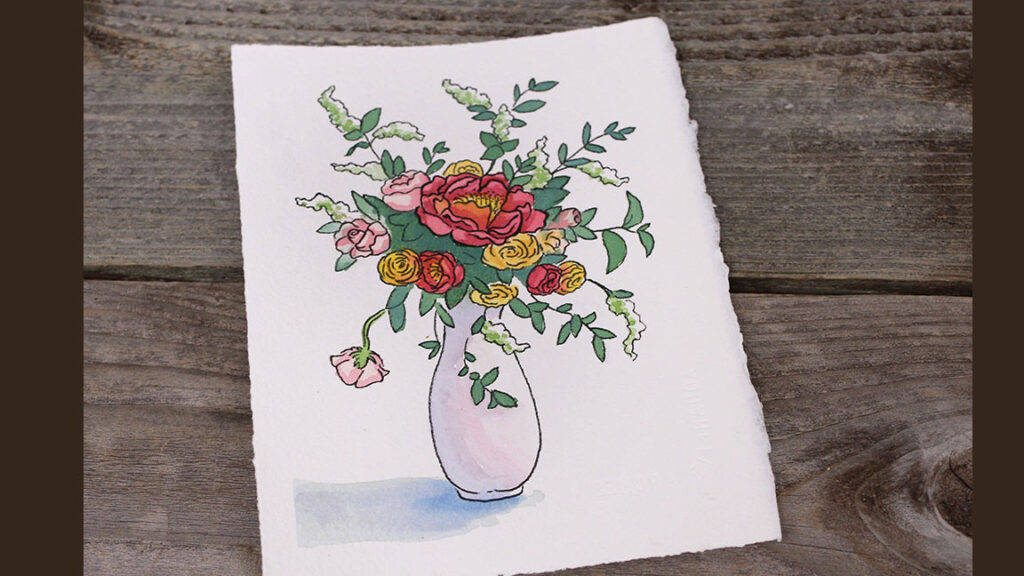 Watercolor Painting - Flowers