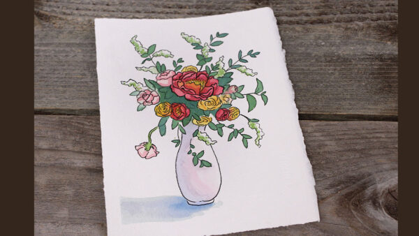Watercolor Painting - Flowers