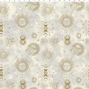 THE SUN, THE MOON, AND THE STARS! fabric by Jason Yenter for In The Beginning Fabrics