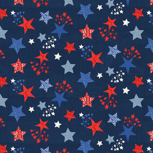 PATRIOTIC PICNIC fabric by Andrea Tachiera for Henry Glass Fabrics