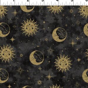 THE SUN, THE MOON, AND THE STARS! fabric by Jason Yenter for In The Beginning Fabrics