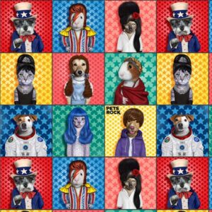 PETS ROCK fabric by Michael Miller Fabrics