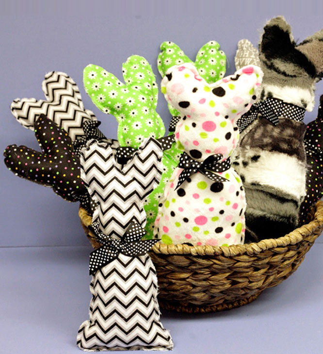 DIY Easter Fabric Bunnies