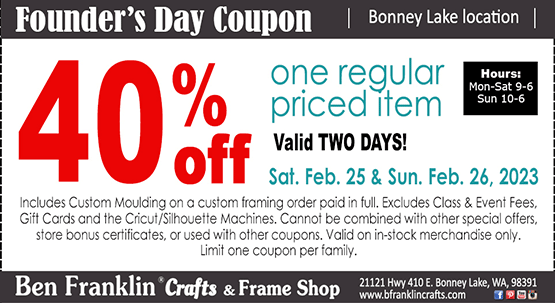 40% off Coupon - Ben Franklin Crafts
