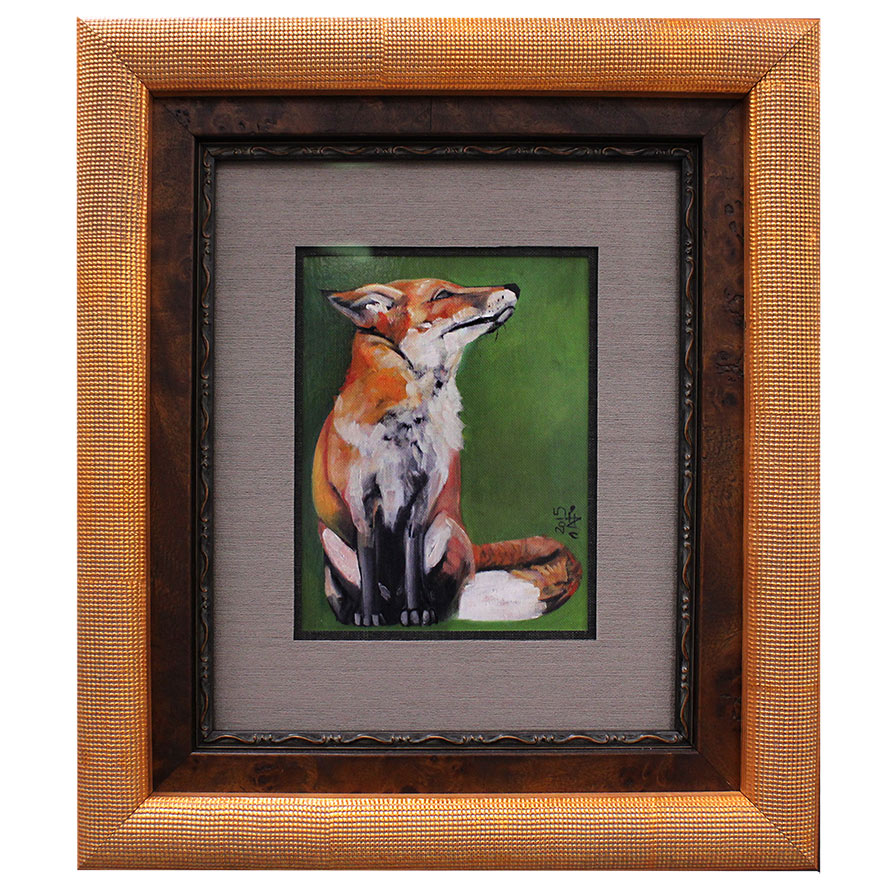 Framed Fox Painting