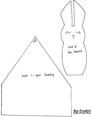 DIY All-Tucked-In-Blanket Bunny Template