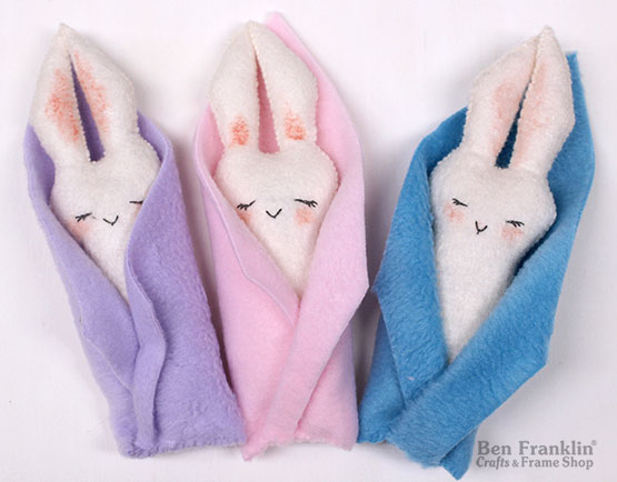 DIY All-Tucked-In-Blanket Bunny