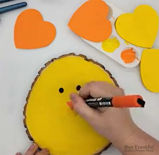 Wood Slice Bunny & Chicks - how to