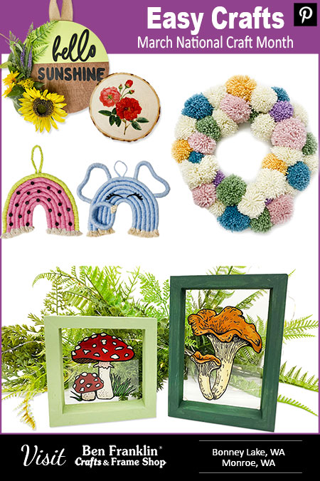 Craft Ideas for March National Craft Month