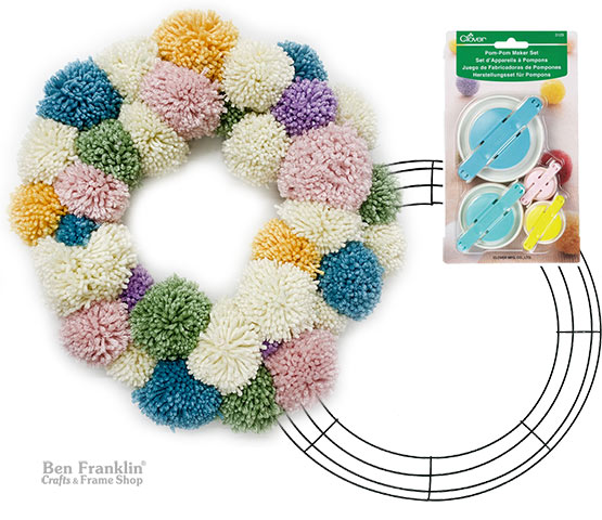 Pom Pom Wreath