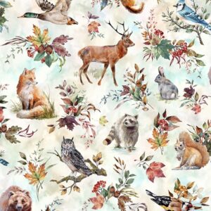 FOREST TALES fabric by Hoffman Fabrics