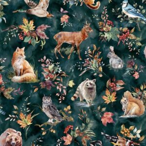 FOREST TALES fabric by Hoffman Fabrics