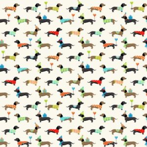 FURRY FRIENDS fabric by Makower UK