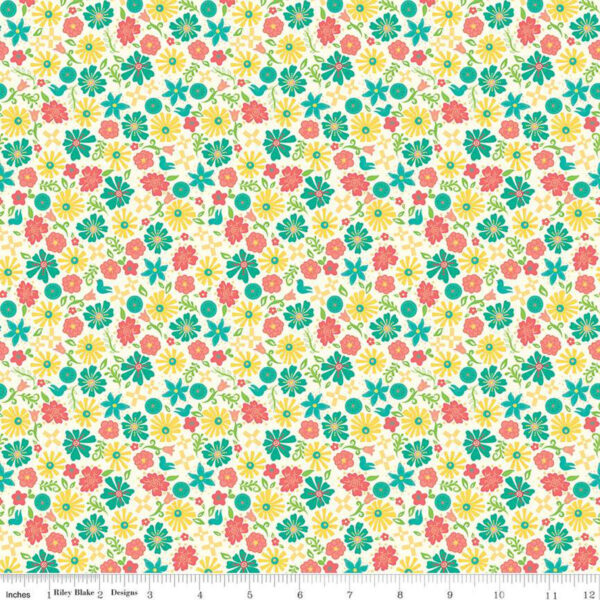 GINGHAM COTTAGE fabric by Heather Peterson for Riley Blake Designs