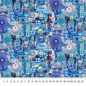 COLOR COLLAGE fabric by Shelley Davies for Northcott Fabrics