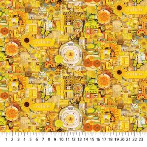 COLOR COLLAGE fabric by Shelley Davies for Northcott Fabrics