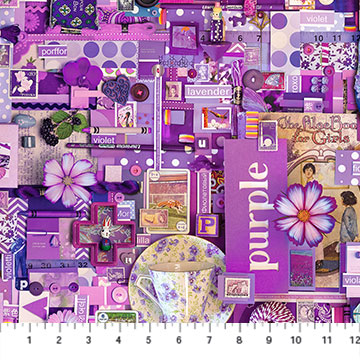 COLOR COLLAGE fabric by Shelley Davies for Northcott Fabrics
